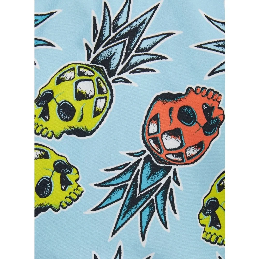 Men’s George Skull Pineapple Swim Trunks